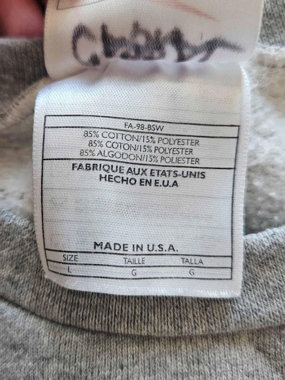 VINTAGE 90s Nike Crewneck Sweatshirt Made in USA - Picture 3 of 3